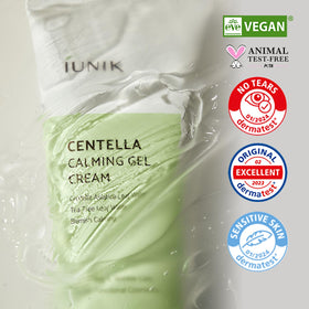 IUNIK Centella Calming Gel Cream ingredients list