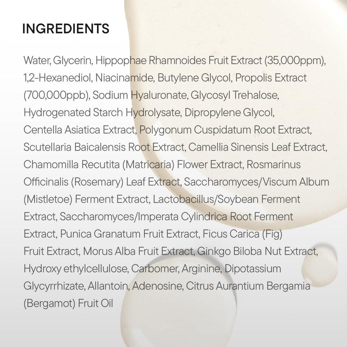 IUNIK Propolis Vitamin Synergy Serum packaging details