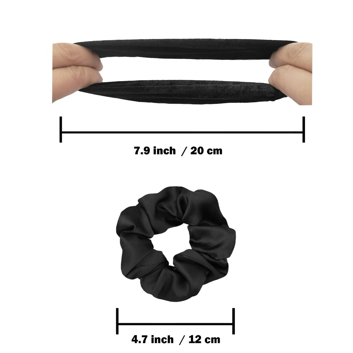 IVARYSS Satin Scrunchies 16 Pack packaging view