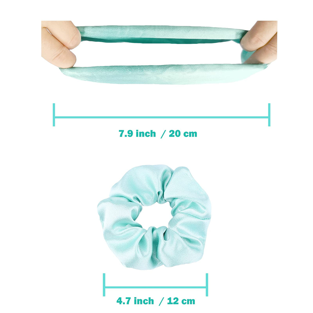 IVARYSS Satin Scrunchies packaging front view