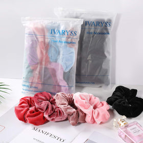 IVARYSS Velvet Scrunchies in different angles