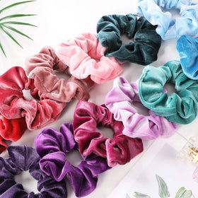 IVARYSS Velvet Scrunchies packaging display