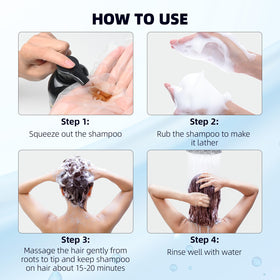 Ivnil Dark Brown Hair Dye Shampoo gloves included