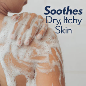 Ivory Body Wash 27 oz side view highlighting oatmilk scent