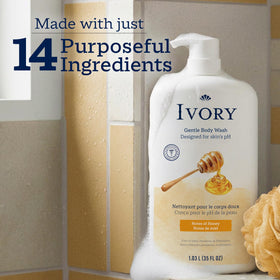Ivory Body Wash 35 oz displayed on a shelf