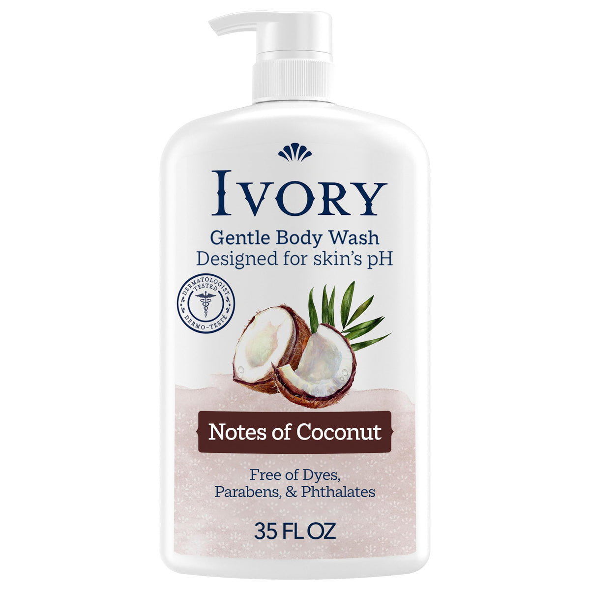 Ivory Body Wash Coconut Scent 35 oz front view