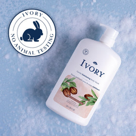 Ivory Body Wash with natural ingredients displayed