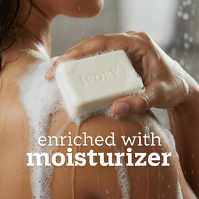 Ivory Gentle Bar Soap 3.17 oz back view with ingredients