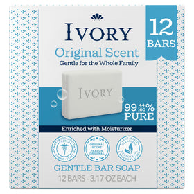 Ivory Gentle Bar Soap 3.17 oz front view with packaging