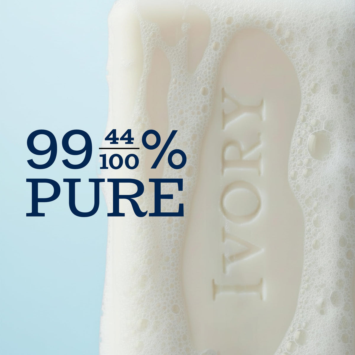 Ivory Gentle Bar Soap 3.17 oz in a bathroom setting