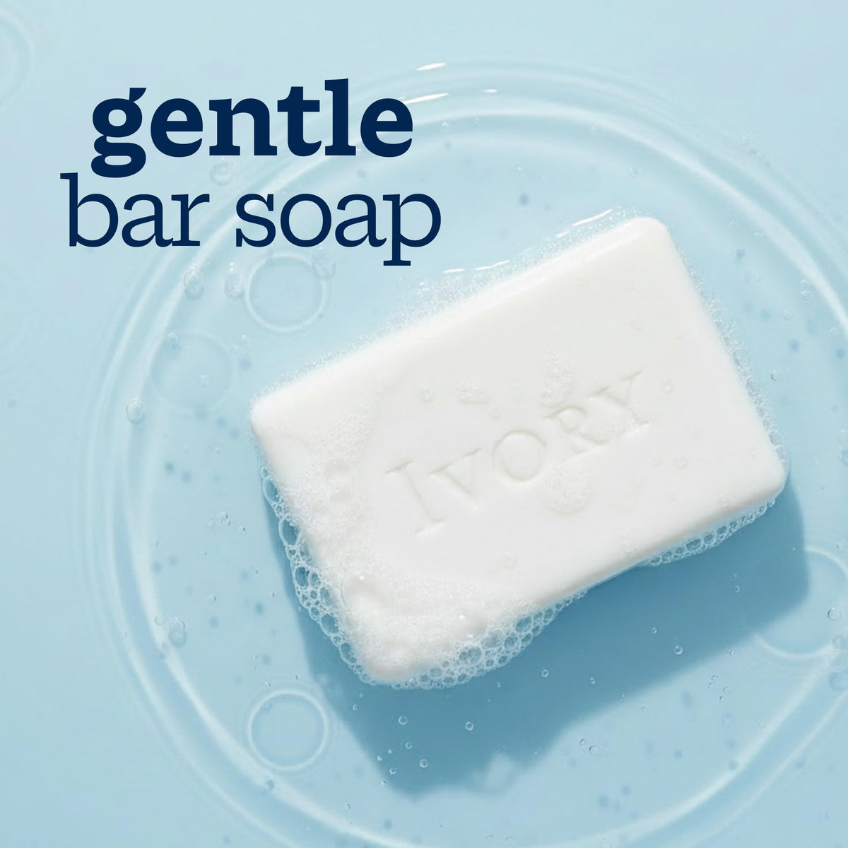 Ivory Gentle Bar Soap 3.17 oz side view