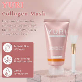 IYUWE Collagen Night Wrapping Mask application on skin