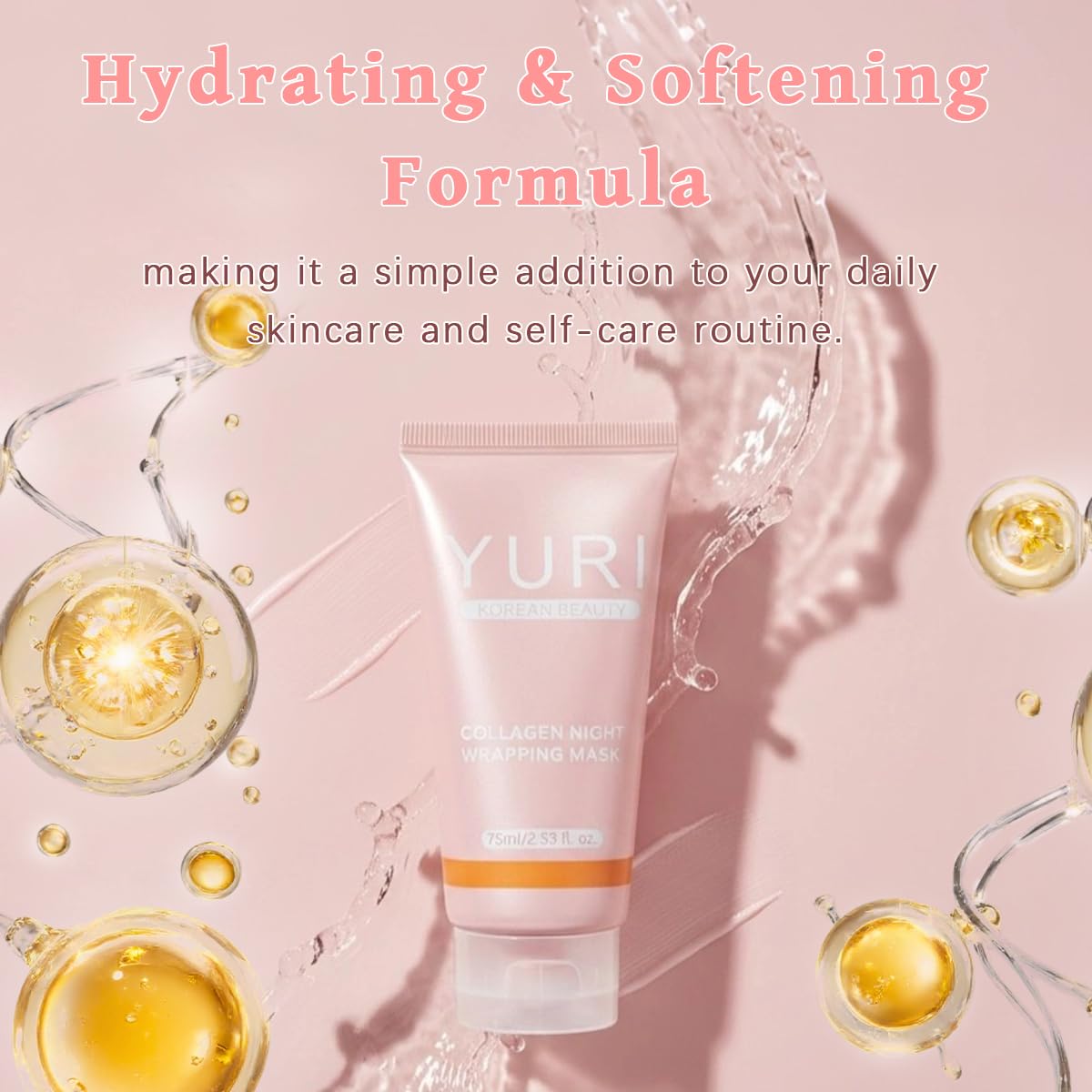 IYUWE Collagen Night Wrapping Mask on bedside table