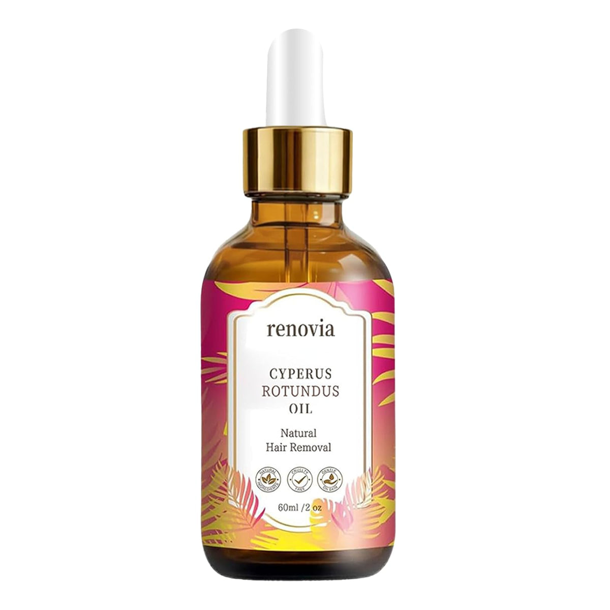 IYUWE Renovia Cyperus Rotundus Oil front view with packaging