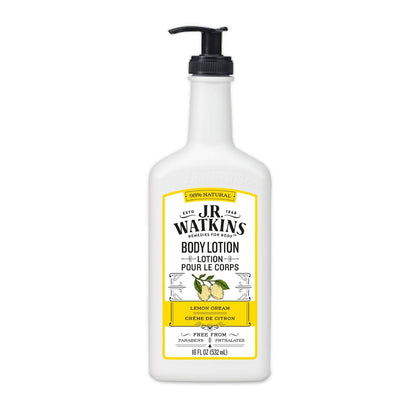 J.R. Watkins Daily Moisturizing Body Lotion Lemon Cream front view