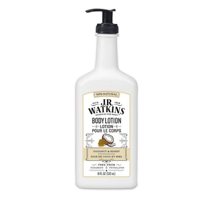 J.R. Watkins Daily Moisturizing Lotion front view with pump dispenser