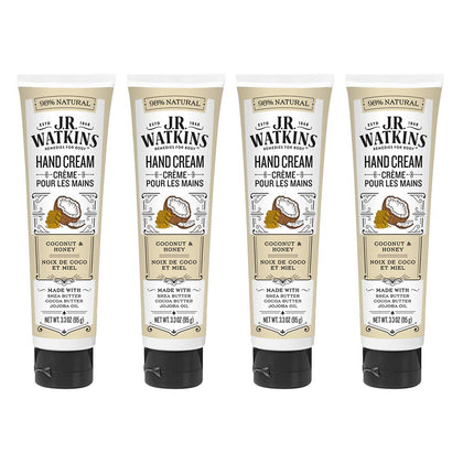 J.R. Watkins Hand Cream Coconut 3.3 Ounce front view