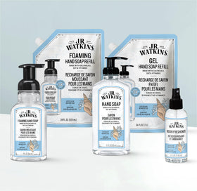 J.R. Watkins hand soap refill pouch back view