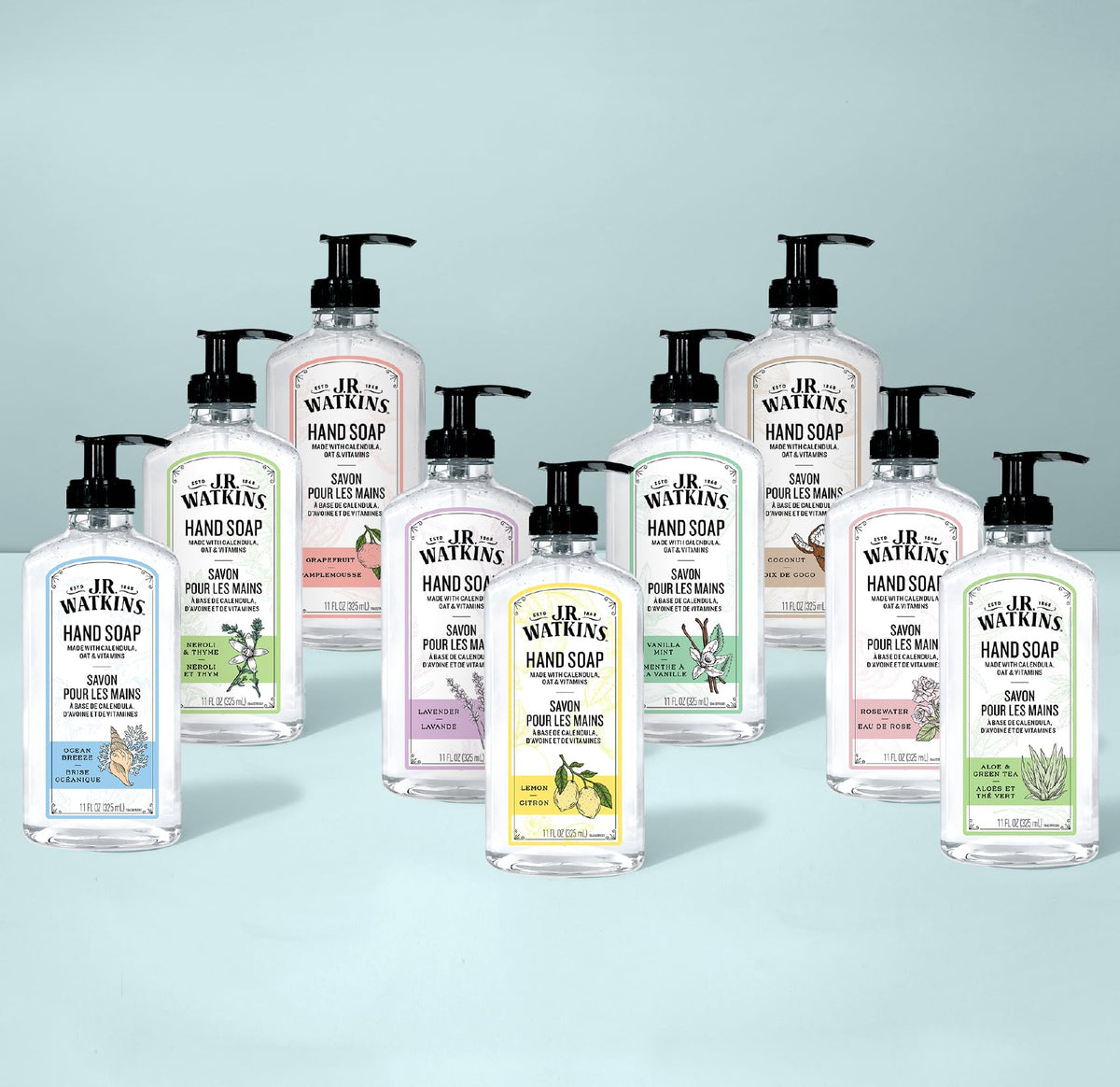 J.R. Watkins hand soap refill with lemon fruit