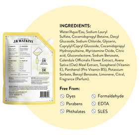 J.R. Watkins Moisturizing Gel Hand Soap ingredients list