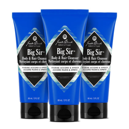 Jack Black Big Sir Body & Hair Cleanser 3 Fl Oz front view