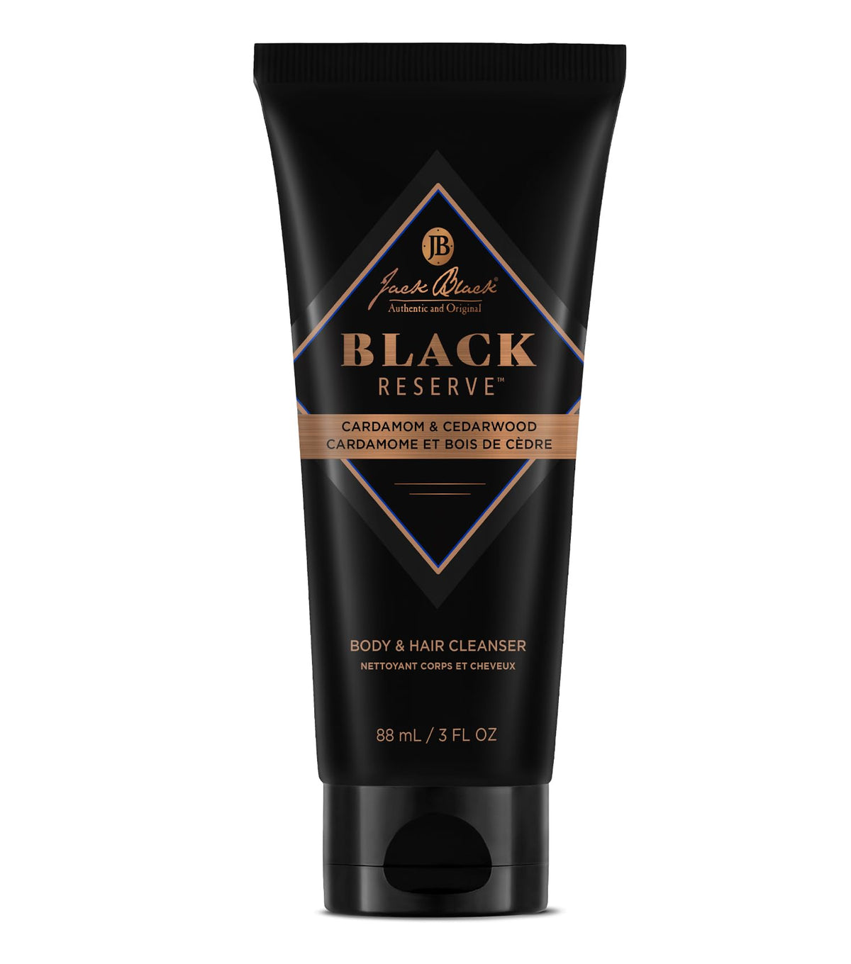 Jack Black Black Reserve Body & Hair Cleanser 3 Fl Oz front view