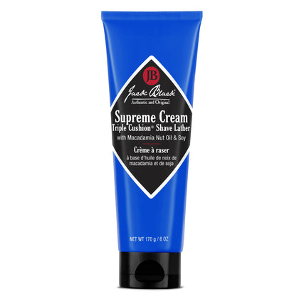Jack Black Cream Triple Cushion Shaving Cream 6 oz front view