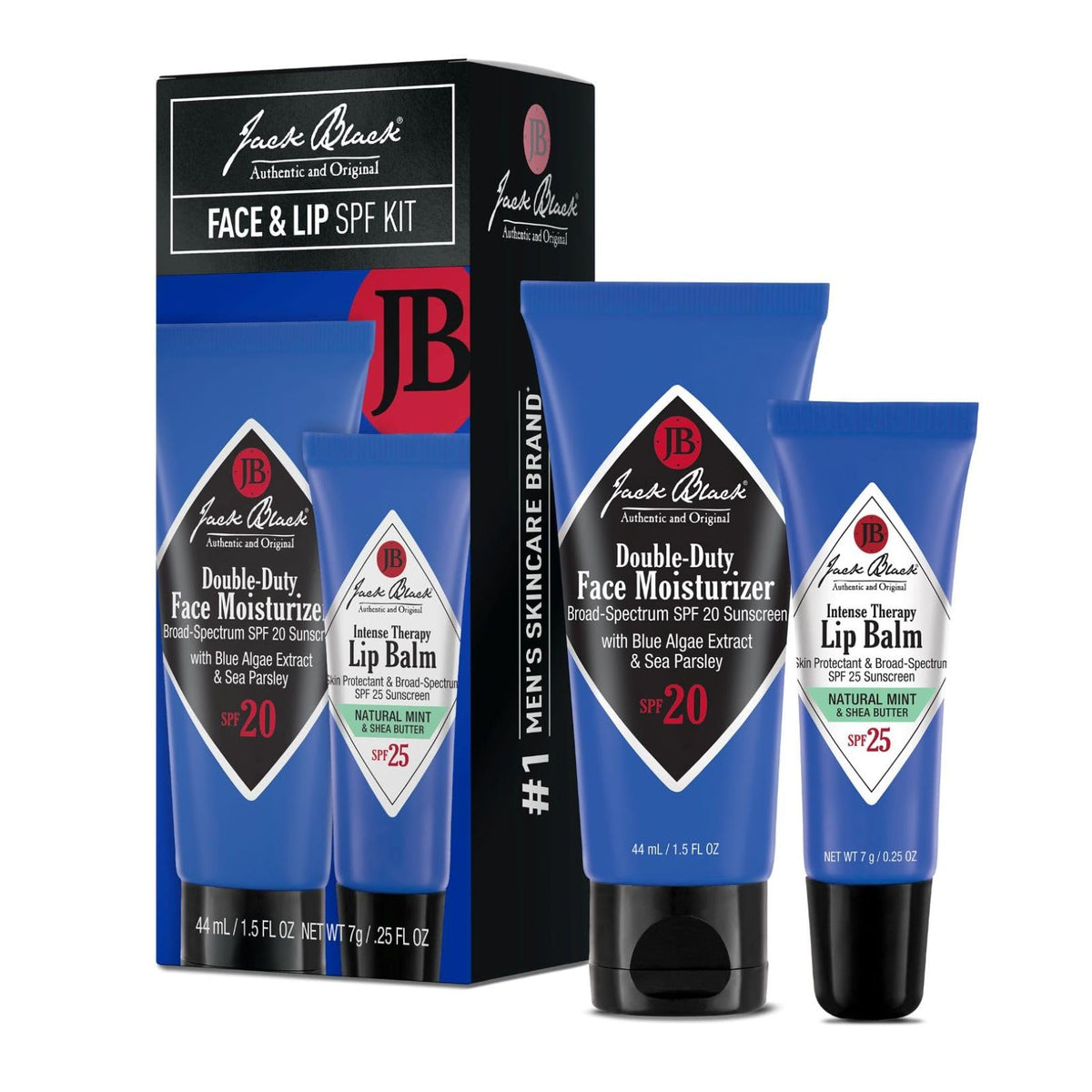 Jack Black Face & Lip Set packaging front view