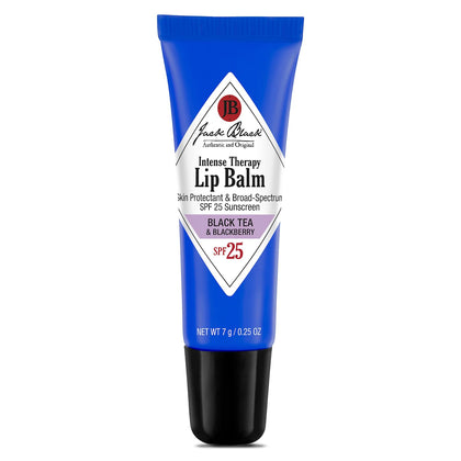 Jack Black Intense Therapy Lip Balm Black Tea & Blackberry front view