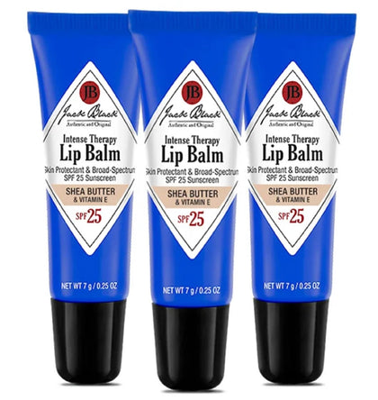 Jack Black Intense Therapy Lip Balm Pack of 3 front view