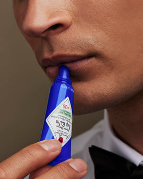 Jack Black Intense Therapy Lip Balm SPF 25 Grapefruit/Ginger application on lips