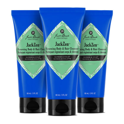 Jack Black JackZen Renewing Body & Hair Cleanser 3 Fl Oz front view