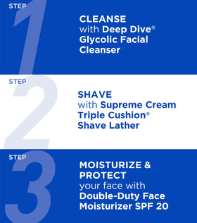 Jack Black shaving cream packaging with ingredients list
