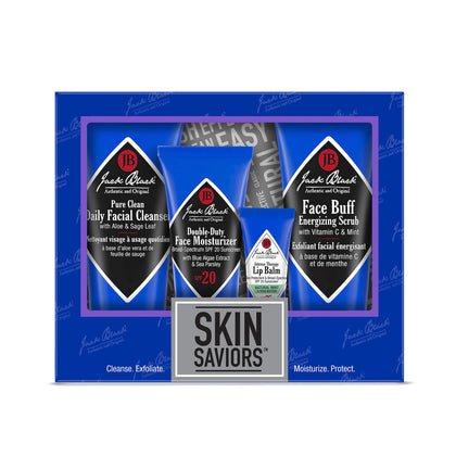 Jack Black Skin Saviors Set for Men front view with all products