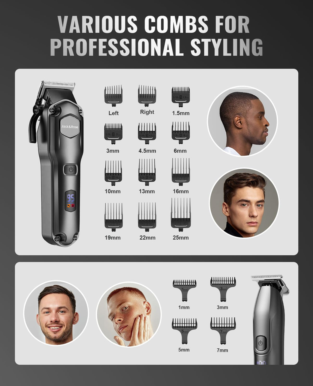 Jack & Rose grooming apron included in the clipper set