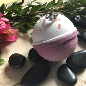 Jackpot Candles Bath Bomb lifestyle scene with relaxing spa setup
