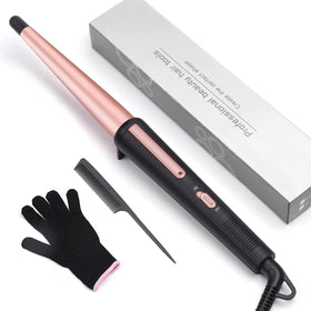 JAETON Hair Curling Iron Wand front view with conical barrel