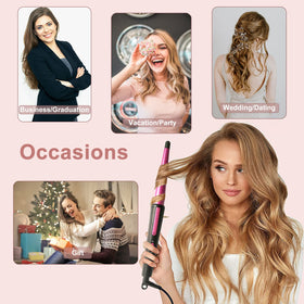 JAETON Hair Curling Iron with temperature setting at 210°C