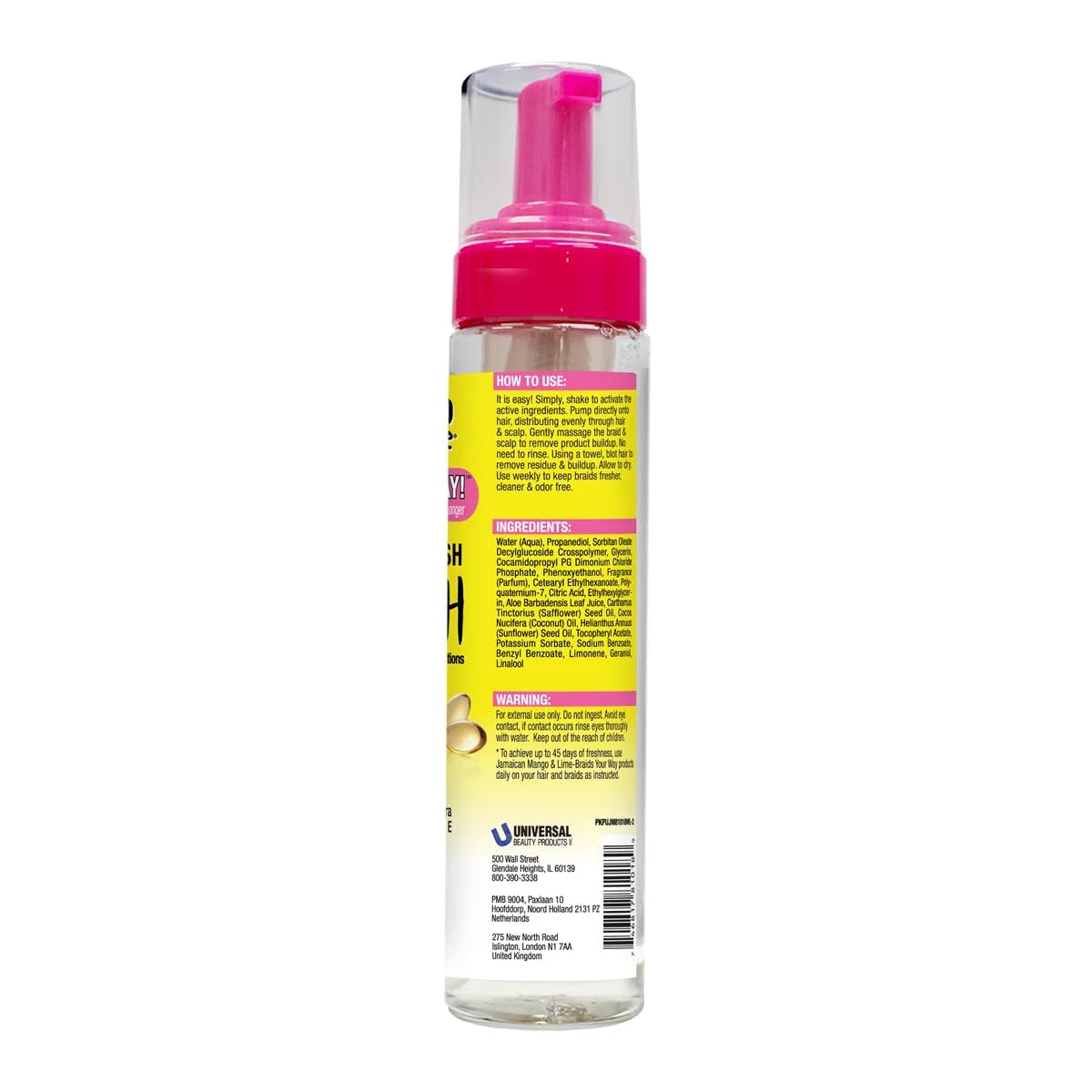 Jamaican Mango & Lime Braids Your Way Dry Wash foam application
