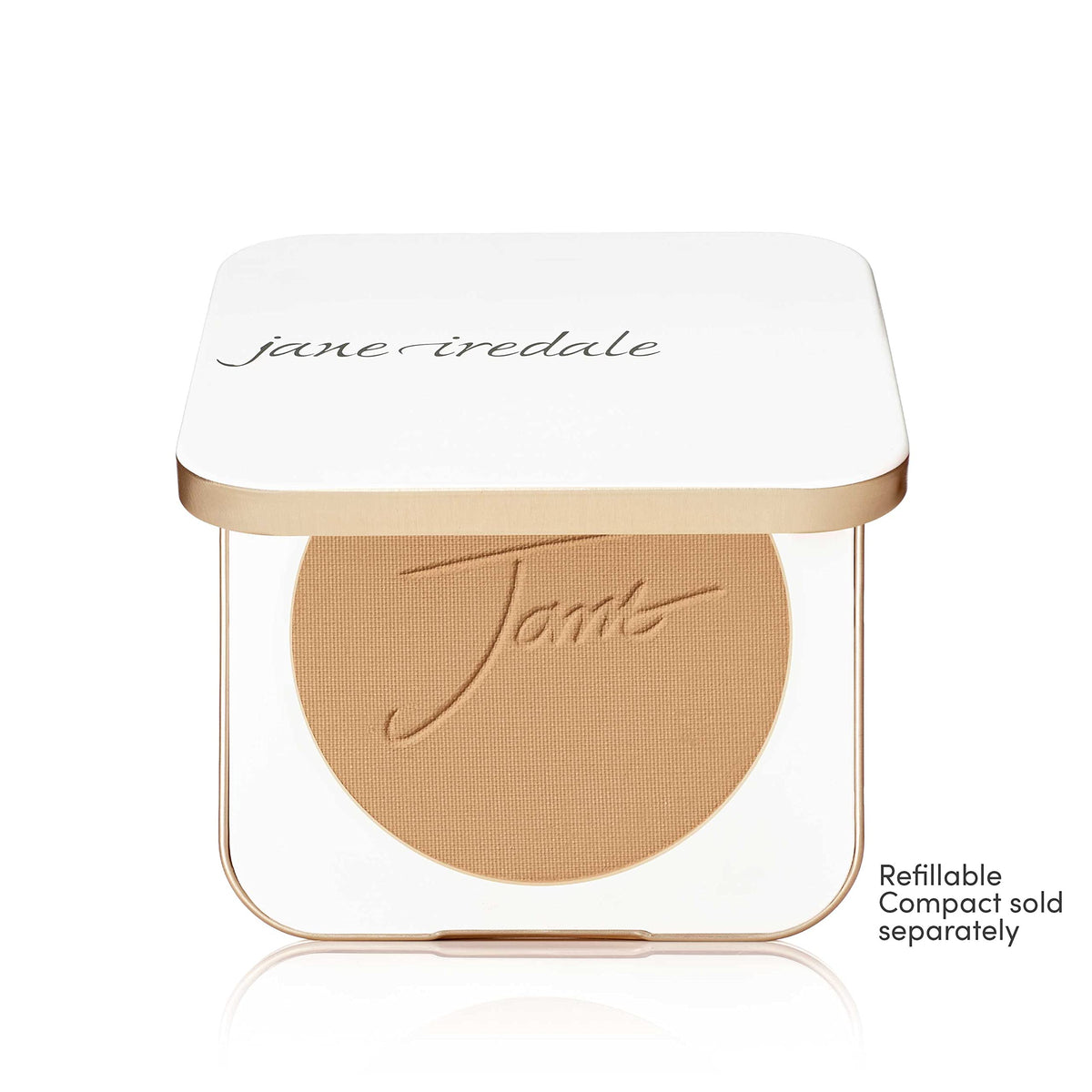 jane iredale PurePressed Base Mineral Foundation Refill Caramel inside compact