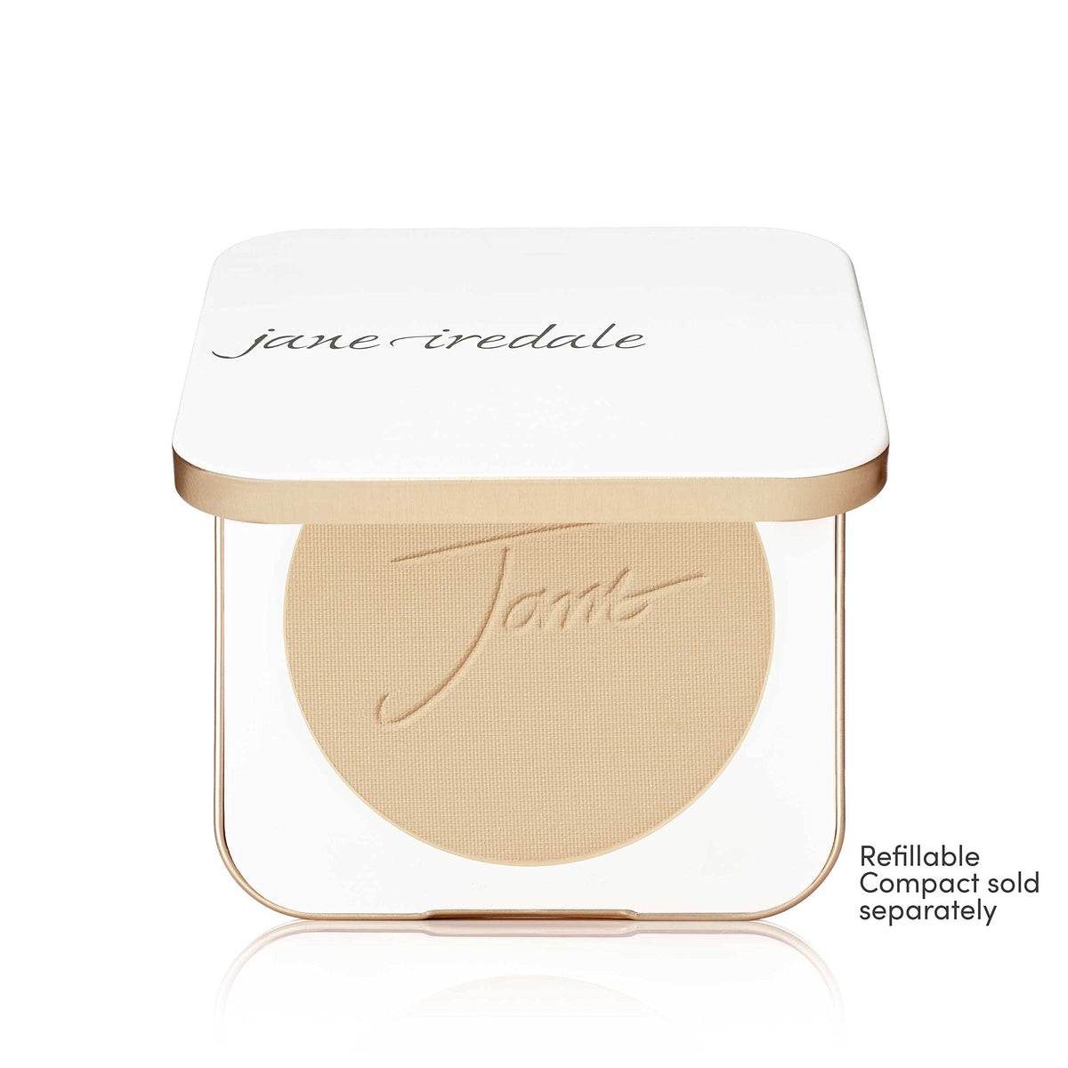 jane iredale Purepressed Base Mineral Powder Refill Warm Sienna compact with brush