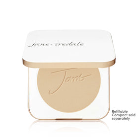 jane iredale Purepressed Base Mineral Powder Refill Warm Sienna compact with brush