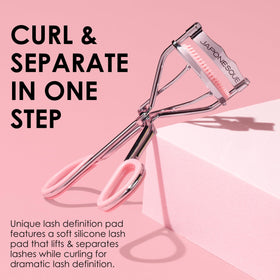 JAPONESQUE Lash Curler side view showing ergonomic handle