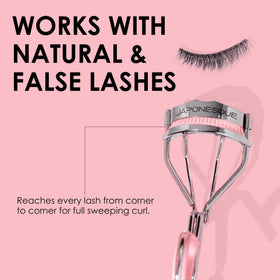 JAPONESQUE Lash Definition Eyelash Curler on a makeup table