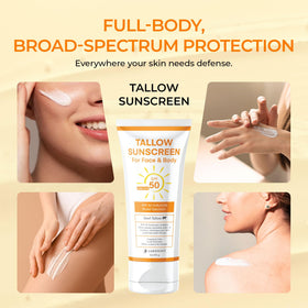 Jardient Beef Tallow Sunscreen SPF 50 texture close-up