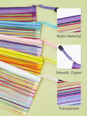 JARLINK mesh pouches arranged in a colourful display