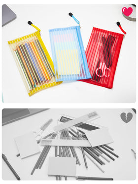 JARLINK Zipper Mesh Pouch in various colours on display