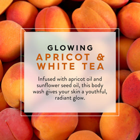 JASON Apricot and White Tea Glowing Body Wash in a shower setting