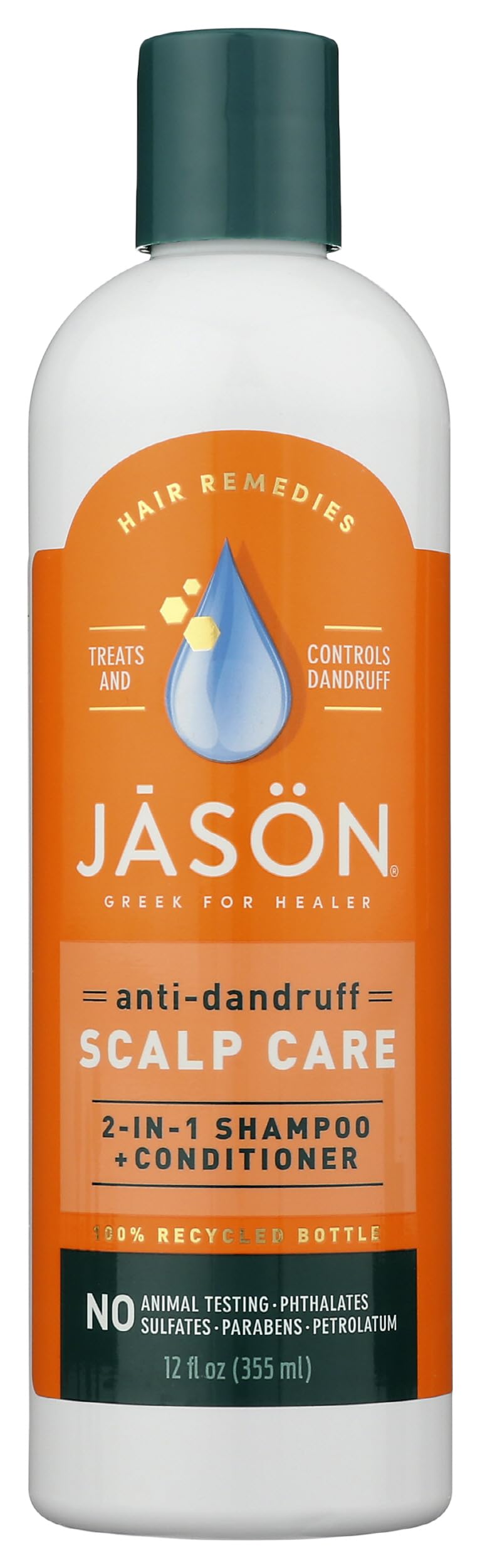 JASON Dandruff Relief 2-in-1 Shampoo and Conditioner 12 oz front view