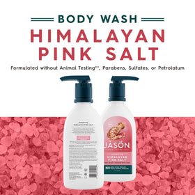 JASON Himalayan Pink Salt Body Wash bottle back view